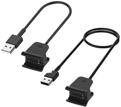 Image of Kissmart Fitbit Alta HR Charger 2 PCS (1.8ft & 3.3ft), Charging Cable Cord Repalcement Charger for Fitbit Alta HR (2 PCS - 1.8ft & 3.3ft)