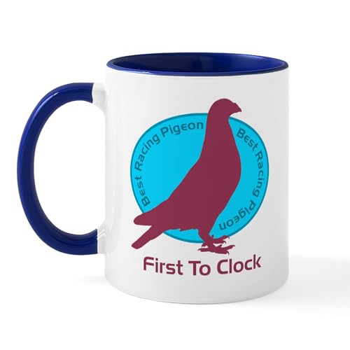 Taza de cerámica CaféPress 11 oz diseño Racing Pigeon miniatura 2