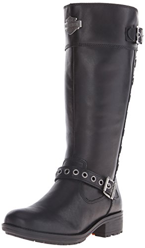 Harley-Davidson Women's Annadale Motorcycle Boot, Black, 11 M US
