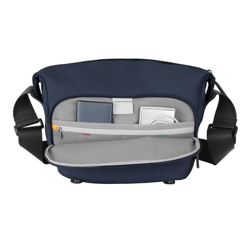 Image of Vanguard VEO Lite S7L Camera & Everyday Shoulder Bag (Navy) - Fits Mirrorless Camera + Multiple Lenses, Tablet Storage, Removable Dividers, Easy-Clean Water-Resistant Design