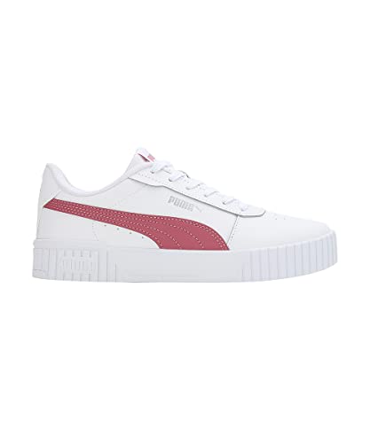 Image of Puma Womens Carina 2.0 White-Dusty Orchid-Silver Sneaker - 5 UK (38584906)