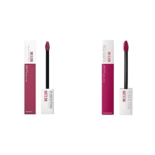 Image of Maybelline New York Super Stay Matte Ink Liquid Lipstick, Savant, 5g and Maybelline New York Super Stay Matte Ink Liquid Lipstick, 120 Artist, 5g