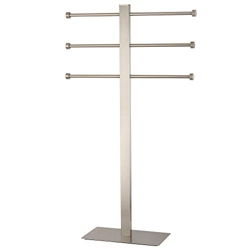 Kingston Brass CCS6028 Edenscape Freestanding Towel-Rack, Brushed Nickel #1