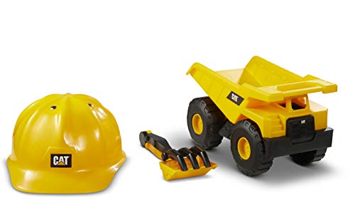 Cat Construction Dump Truck with Cat Hard Hat Sand Set Outdoor Toys
