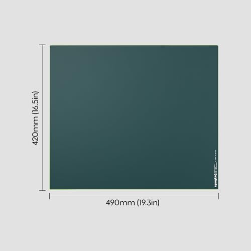 Image of Pulsar Gaming Gears Superglide Pad v3 Type-S - Alumino-Silicate Glass Gaming Mouse Pad, Soft R-Edge, Anti-Slip Silicone Base 490mmx420mm (XL, Green)