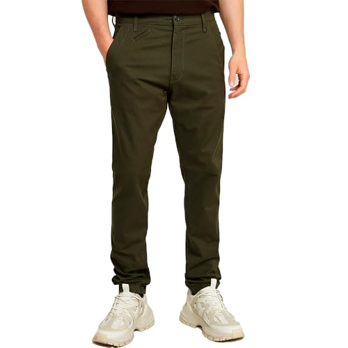 G-STAR Para Hombre Pantalones Bronson 3.0 Slim Chino, Multicolor (Shadow Olive/Asfalt HB D26336-D919-H048), 33W / 32L