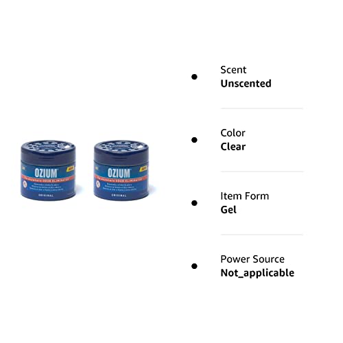 Ozium Smoke & Odors Eliminator Gel. Home, Office And Car Air Freshener 4.5Oz (127G), Original Scent (Pack Of 2) #TOP1