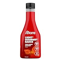 MORE Light Gourmet Sauce, True Curry Ketchup, 285 ml, kalorienreduzierte Soße, ohne Zuckerzusatz und unnötigem Fett