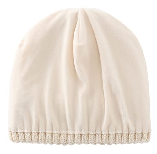 Image of Connectyle Fleece Lined Cuffed Beanie Hat for Men Women Knitted Winter Wool Beanies Skull Cap Warm Watch Hat