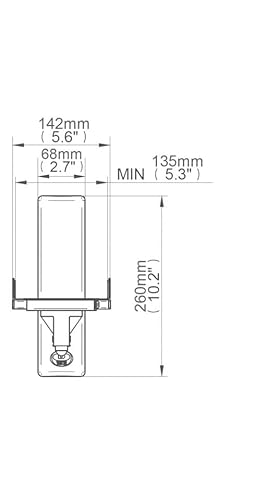 B-Tech - BT77 - Ultragrip ProTM Wandhalterung für Lautsprecher, neig- und schwenkbar, Weiß (Paar)