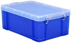 Really Useful 9 Litre Plastic Storage Box - LightBlue, Standard Packaging