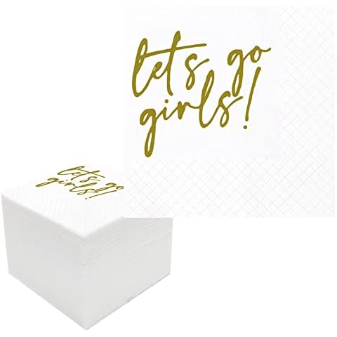 Geloar LETS GO GIRLS Cocktail Napkins Cover