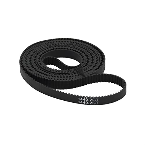 Zkenshan-3D Printer Timing Belt 3D Printer GT2 6mm Closed Loop Rubber 2GT Timing Belt Length 1240 1250 1310 1324 1340 1350 1360 1440 1474 1500mm, 1pcs, Synchronous Belts