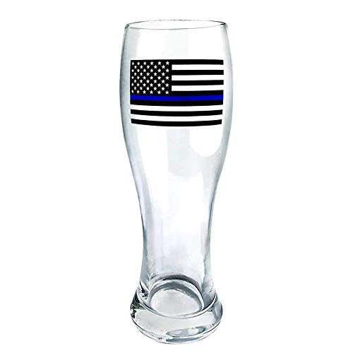 Grand Pilsner Beer Glass - Thin Blue Line Police Support, 20 oz