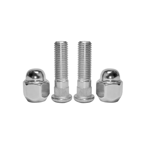 Image of 4PCS M12x1.50 Wheel Lug Stud Nut Set Compatible with Hyundai Sonata Elantra Tucson Genesis Accent Santa Fe Forte Kia Optima Rio Rondo Soul Forte5 Sedona 610568 52950-14140