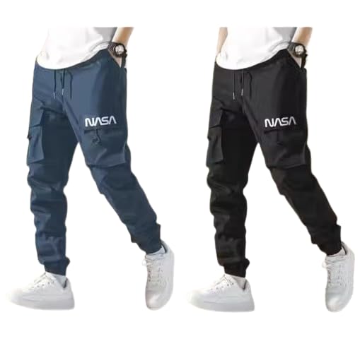 Track Pant | Comfortable Sportswear for Gym & Casual Wear|Cotton Track Pant Sports & Running PantsNASA-TP-NVY-BLK_P_E1-picture-51