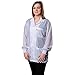 Desco 73833 Statshield Smock, Jacket,Knitted Cuffs, White, Size Large