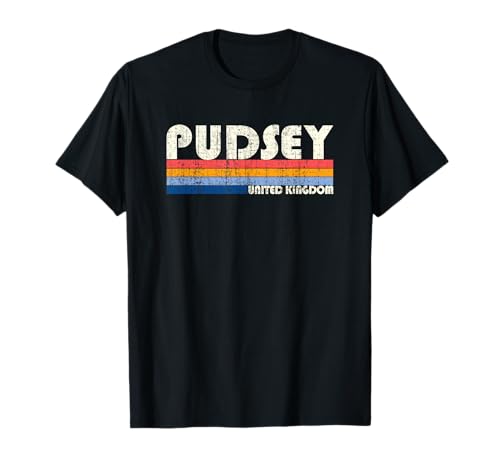Retro Vintage 70s 80s Style Pudsey, United Kingdom T-Shirt
