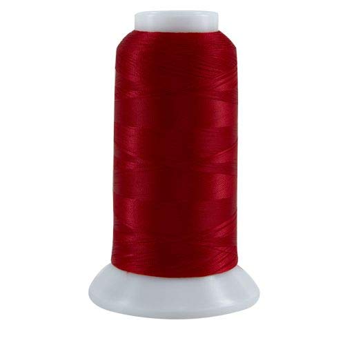 Superior Threads Bottom Line 2-Ply 60-Weight Polyester Embroidery Quilting Sewing Thread - 3,000 Yard Cone (#627 Bright Red)