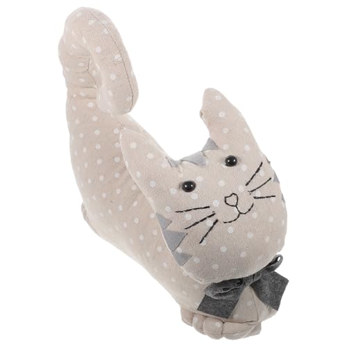 GATHINESS Tope de Puerta de Tela Peso en Forma de Gato, Sujeta Puertas Decorativo y Funcional Hogar, Material Algodón y Arena, Adecuado para Oficina y Dormitorio