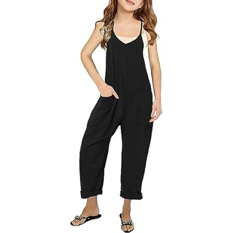 CharmWM Girls Casual Jumpsuit Cover