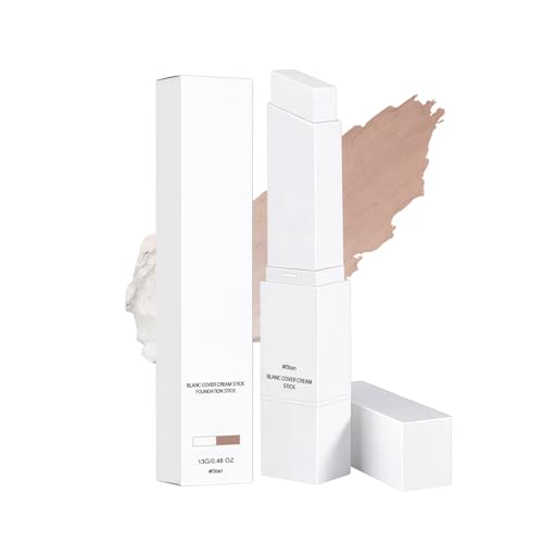 Base de maquillaje en barra 2 en 1 Base de maquillaje que cambia de color con pincel Textura hidratante,con cobertura total y fórmula ligera para una piel impecable,cobertura natural