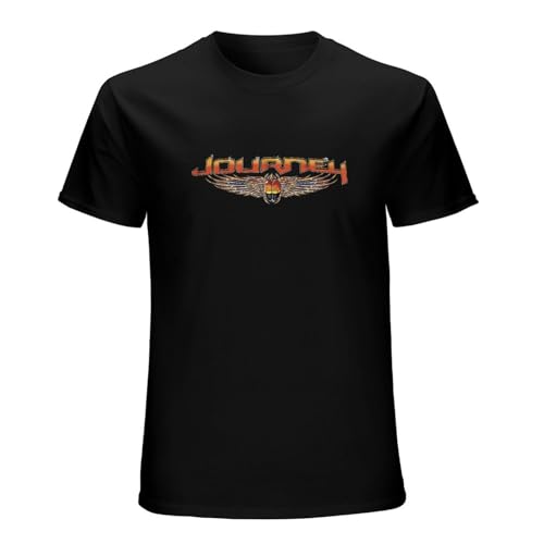 Journey T Shirt Mens Rock N Roll Band Concert Tour Tee Retro Tee Black L