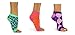 Freetoes Toeless Sock x 3 pair (1- black, 1-Ballerina Pink, 1-Purple Pink Argyle)