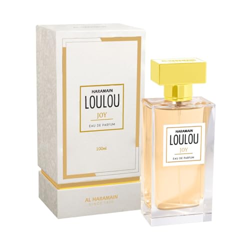 Al Haramain Loulou Joy Perfume for Women and Men Long Lasting Body Spray with Grapefruit, Jasmine, and Patchouli Notes 3.33 oz EDP Spray