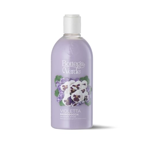 Bottega Verde - Violetta, Bagnodoccia con Estratto di Viola, 400 ml, Detergente Delicato e Profumato, Formula Vegana, Senza Parabeni e Siliconi, per un Bagno di Morbidezza e Benessere