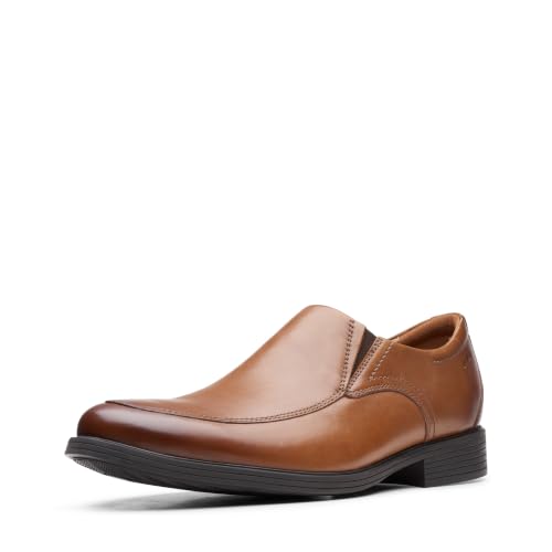 Clarks Herren Whiddon Step Slipper, Dunkelbraunes Leder, 44 EU – Ansicht 1