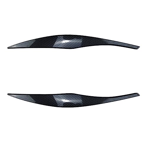 Garniture de paupière de phare BMW 3 Series E90 fini noir brillant carbone