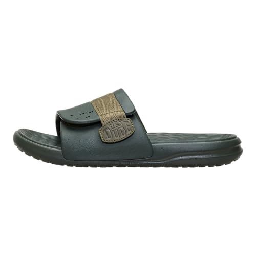 HEYDUDE Men's Wave ALT Slide, Deep Green, Size 7 - image 1
