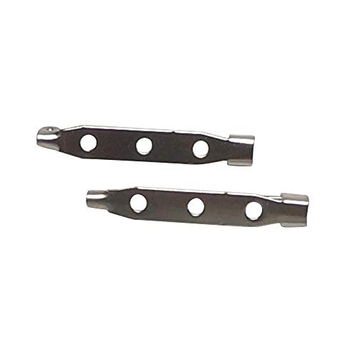 Broches pour bijoux : 50 barres de broche en métal argenté 38mm pour vos créations
