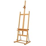 MEEDEN Studio H-Frame Easel with Storage Tray, Solid Beech Wood Artist Painting Easel, Best Wooden...