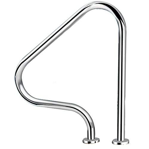 Main courante de piscine en acier inoxydable durable argent - 2