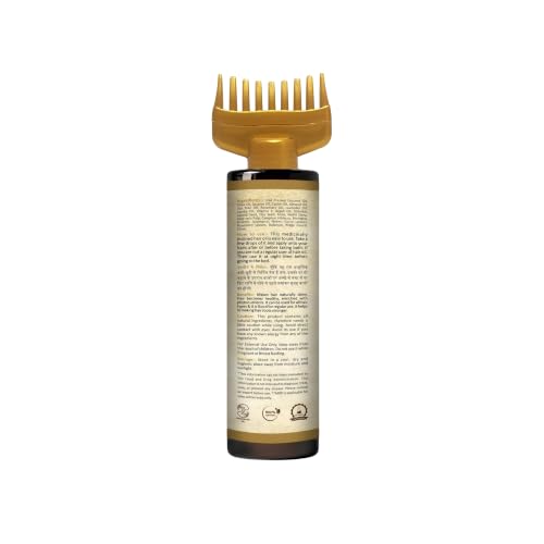 Image of Havintha Jata Amrit Herbal Hair Oil For Men & Women - 100 Ml | Helps Hair Growth, Long, Shiny & Reduces Hair Fall | With Rosemary, Tea Tree, Lavender, Castor Oil, Ratanjot, Neem Leaves, Black Seeds