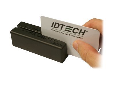 ID TECH, OMNI SLOT READER, VIS RED, SEALED, USB-RS232, EMULATION, BLACK