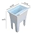 Adventa - Lavadero monobloque de Resina PP para Exterior, Blanco, 59 x...