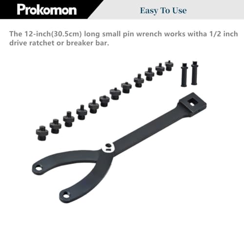 Prokomon Variable Cylinder Spanner Wrench Set; 15Pc Adjustable with Variable Spanner Wrench Pins - Image 6