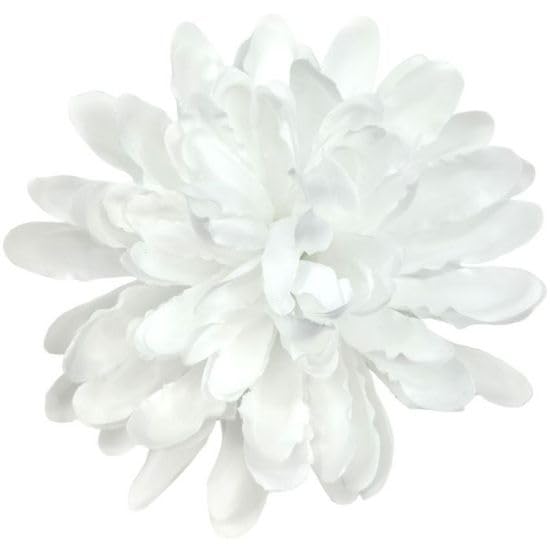 floral supplies 144 Compact Tribute Flowers (11cm) - Realistic Flowers for Fresh-Looking Funeral Tributes & Lettering (White, 11cm (Large))