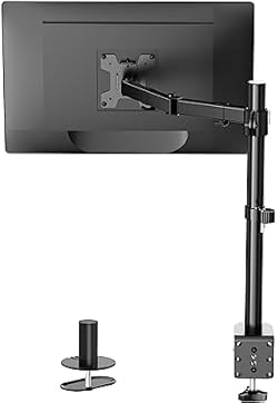 WALI Single Monitor Mount, Single Monitor Arm Desk Mount,Desk Monitor Stand, Holds Screen Up to 27inch, 22lbs,
