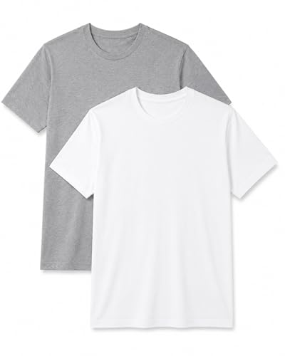 Image of MC BIG & TALL Men's Big and Tall T-Shirts - Stretch Cotton Crewneck T-Shirt Sizes 3X-10X - Durable & Breathable Everyday Tee