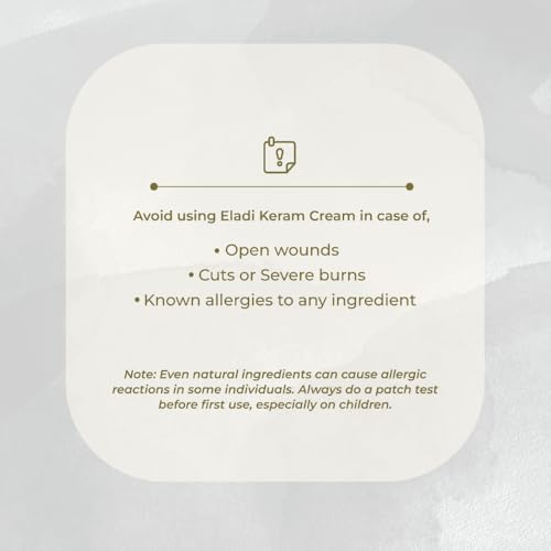 Image of Eladi Keram Cream 50g for Hydration, Even Tone & Repair with 30% Medicine Content, Infused with Cardamom | First & Only Tested Safe for Heavy Metals & Microbial Load