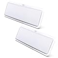 Leisure LED RV LED Ceiling Light Fixture 20" x 6.5" -1450 Lumen with Touch Dimmer Switch Interior Lighting for Car/RV/Trailer/Camper/Boat DC 12V Natural White 4000-4500K (2-PACK)