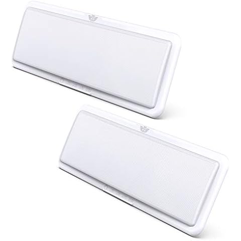Leisure LED RV LED Ceiling Light Fixture 20" x 6.5" -1450 Lumen with Touch Dimmer Switch Interior Lighting for Car/RV/Trailer/Camper/Boat DC 12V Natural White 4000-4500K (2-PACK) Cover