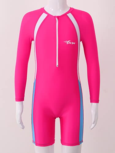 Kids Girls Boys One Piece Rash Guard Swimsuits Water Sport Short Swimwear UPF 50+ UV Protection3