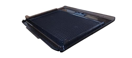 Image of Crisper Cover Vegetable Basket Cover Suitable for Whirlpool 308 L 3 Star IntelliFresh Inverter Frost Free Double Door (IF INV ELT DF355 TITAN STEEL(3S)-TL Crisper Glass Lid Tray
