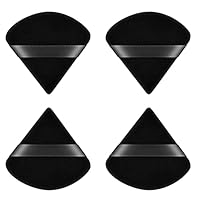 Ainiv Dreieck Makeup Puderquaste, 4 Stück Gesicht Schwämmchen Powder Puff, Waschbar Wiederverwendbar Makeup Sponge, Nass Trocken Make up Werkzeug für Loses Puder oder Foundation Rouge