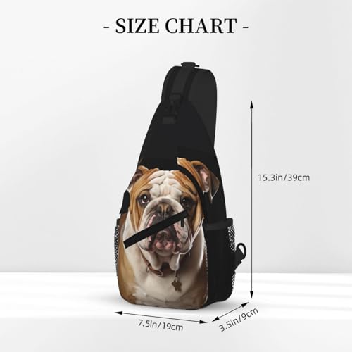 Morrales tipo Sling Bag para hombres y mujeres urbano negro miniatura 3